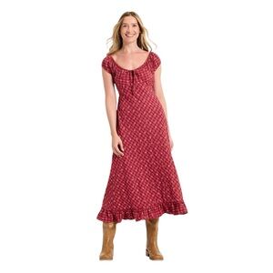 Universal Thread Floral Puff Midi Dress